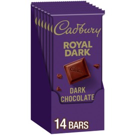 CADBURY ROYAL DARK Dark Chocolate Candy Bars, 3.5 oz (14 Count)