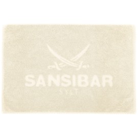 Sansibar Sylt Design Bath Mat 50 x 80 cm - Pure Cotton Bath Mat - Oeko-Tex, Non-Slip and Washable - Sylt Design - Sand