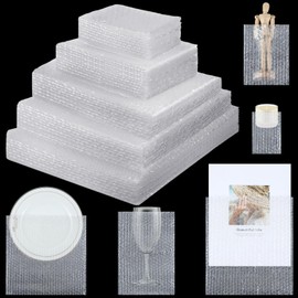 100 Pcs 5 Sizes Bubble Pouches Bags Bubble Bags for Shipping Packing Cushion Wrap Pockets Bubble Moving Supplies for Dishes and Glasses, China Cups, Glassware Mugs Packaging (Clear)