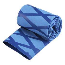 sourcing map Heat Shrink Wrap Tubing for Fishing Rod Grips Handle, 35mm Dia 57mm Flat 1.6ft 2:1 rate, Blue