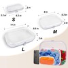 Clear Hard Plastic Zipper Case,Transparent Double Zippers Hard Pouch with
