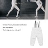 Fencing Pants Stab Proof Fabric 350N Elastic Fine Stitching CFA