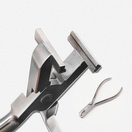 Dental Orthodontic Wire Step Forming Plier Dentist Lab Laboratory Instrument Tool Wire Bending Bend Forcep (1 Piece 0.75mm)