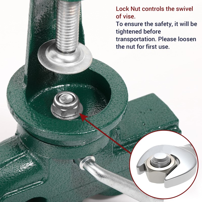 Nuovoware Table Vise 3 Inch, 360° Swivel Base Universal Home