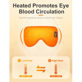 Cordless Heated Eye Mask, Father Day Gifts for Mom/Dad, Silk Heat Eye Compress for Dry Eye Stye Eye Strain, Electric Warm Eye Mask for Airplane Sleeping, Blackout Eye Mask for Travel (Silk-Silver)