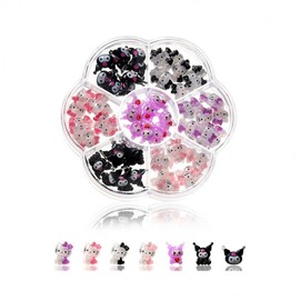 [Overseas] Sanrio Nail Parts Crossover Sanrio Character Mix Set Nail Accessories Cute Merleti Kt Cat Free Size/ 10 [70] 4ea