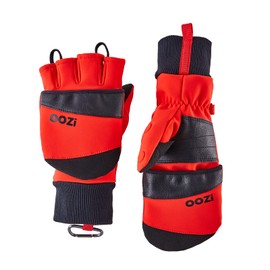 OOZi Winter Gloves for Men and Women, Touchscreen Gloves, Warm Windproof Work Gloves for Hiking, Running, Cycling, Car Trips (Red, M)