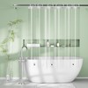 Seenus PEVA 8G Short Clear Shower Curtain with 3 Weighted