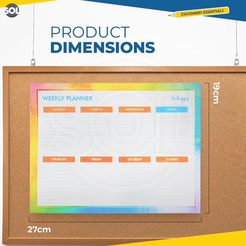 Weekly Planner Pad | 52 Sheets | 27 x 19cm