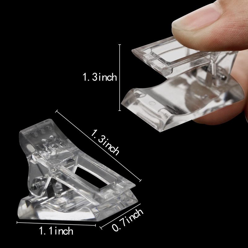 C12rtive 10 Pieces Nail Tips Clip Quick Build Nail Shapes