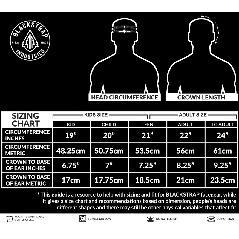 BLACKSTRAP Hood Balaclava Face Mask, Dual Layer Cold Weather Headwear