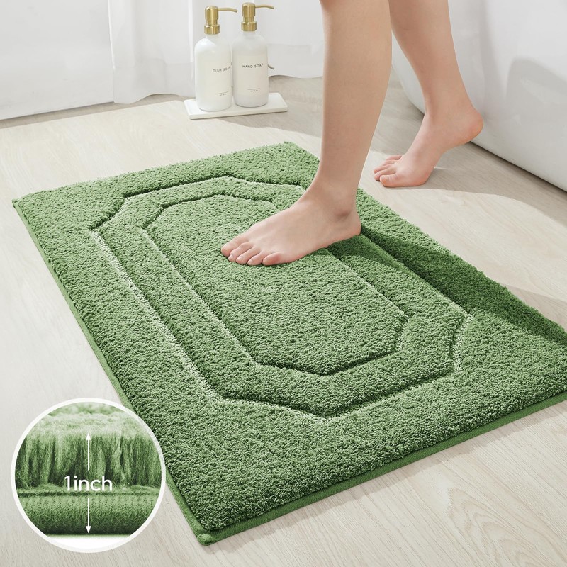 HOMEIDEAS Bathroom Rugs Sets 2 Piece, Extra Soft and Absorbent