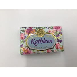 Kathleen - Gift Soap Bar For Her Birthday Rose Scent Mum Grandmother Cleanser Lather Present Girl