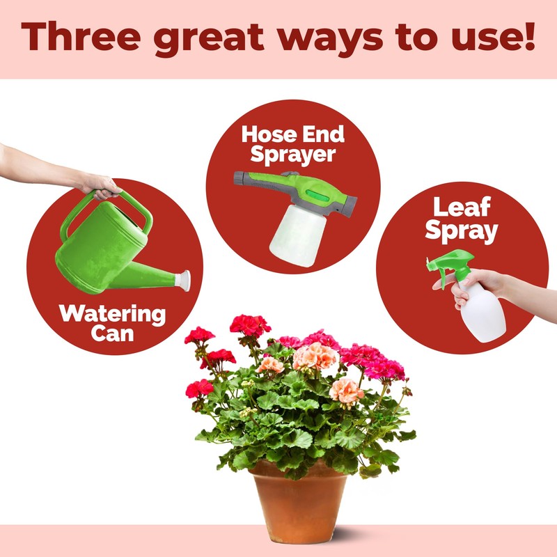 Geranium Fertilizer, Complete Grow and Flowering Liquid Geranium Plant Food,