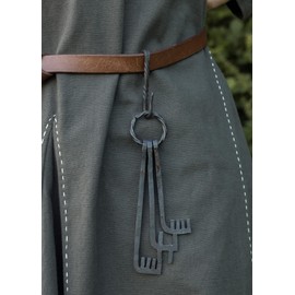 Ulfberth Forged Steel Belt Hook Belt Holder Women Men Twisted S Hook Warehouse Life Medieval Viking LARP Festival Wrought Iron Approx. 7 cm