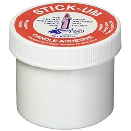 Fox Run Stick-Um Candle Adhesive 2 Ounces Holds Candles Straight