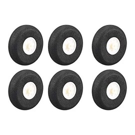 sourcing map RC Airplane Wheels - 6PCS RC Airplane Aircraft Sponge Wheels 2 Inch x 0.1 Inch