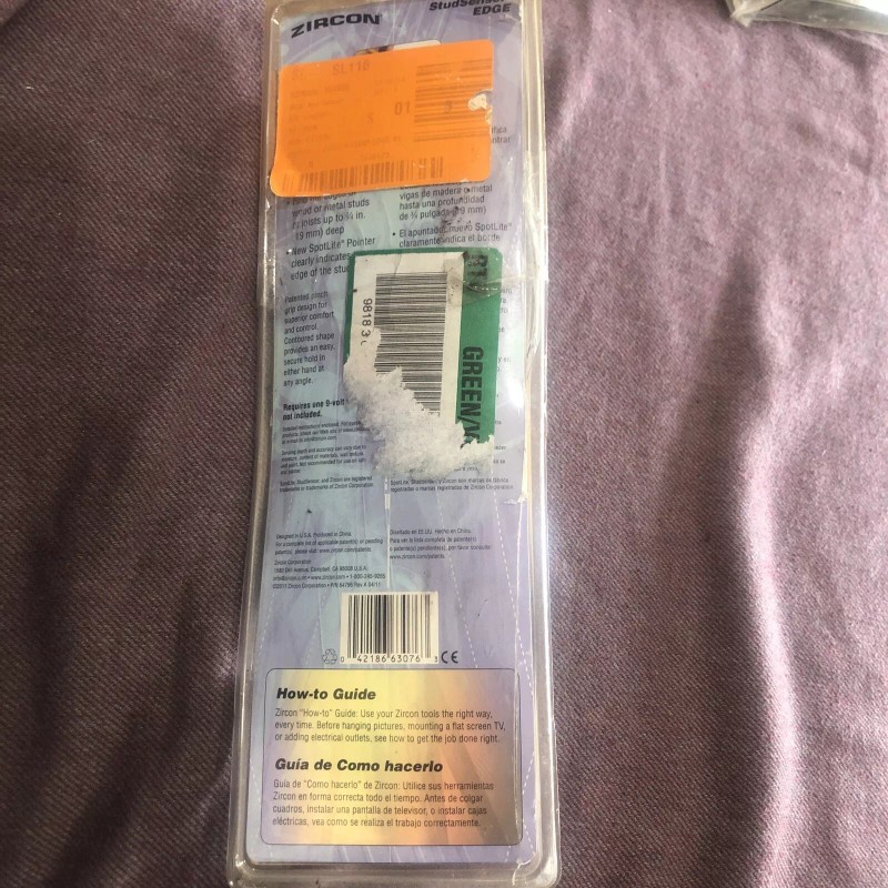 Zircon Studsensor L20 Stud Finder/Edge Finder - Brand new out