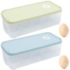 2 Pieces Egg Boxes with Lid for 10 Eggs, Egg