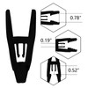 Tinfol 50pc Velvet Hangers Clips, Black Pants Hangers Clips, Strong
