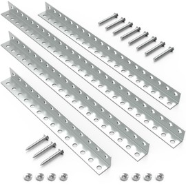 Garage Door Opener Hanging Kit,Universal Garage Door Opener Installation Kit,Galvanized Garage Door Angle Iron Bracket and Mounting Hardware(Opener Not Included)