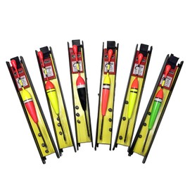 Flivra Pack of 6 Floats Fishing Floats Float Fishing Floats Set Fishing Floats Set Float Trout Floats Fishing Accessories Floats with Plumb Line and Hook for Coarse Fish, Trout, Eel (A)