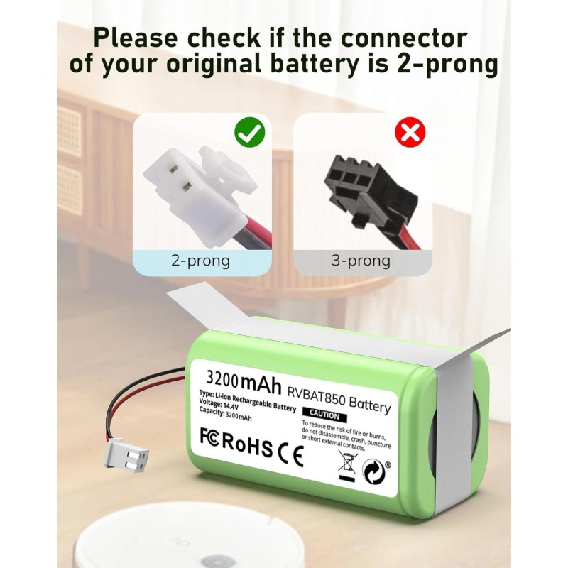 for Shark New Battery For Shark Matrix Self-Emptying Robot Vacuum