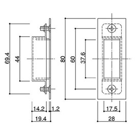 Auxiliary Lock Holder (HH-K-15894-A) YS: Silver