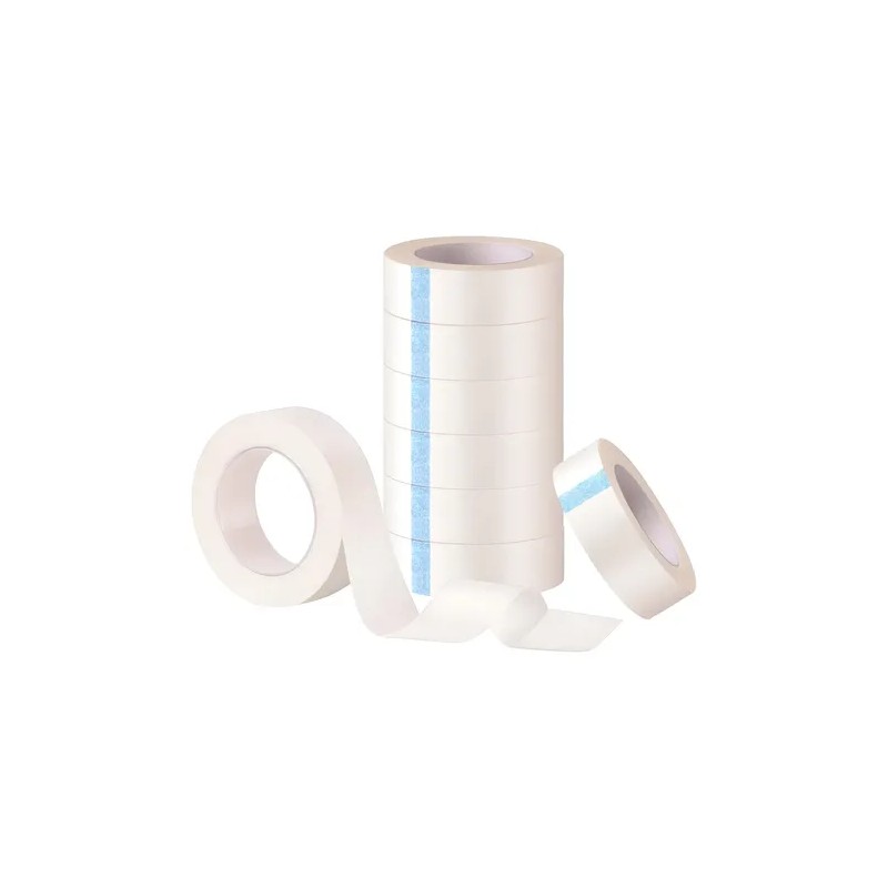 12 Cinta Micropore Para Extensión Pestañas 1x1 Sin Pelusa