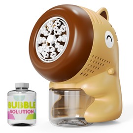 Panacare Children's Bubble Machine, Bubble Toy Children 5000+ Bubbles / Min with Bubble Solution for Wedding/Birthday/Party, Outdoor Gift for Boys and Girls 345678 Years (Beige)