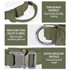 COOYOO Dog Collar,3 Piece Set Tactical Dog Collar, Adjustable Military