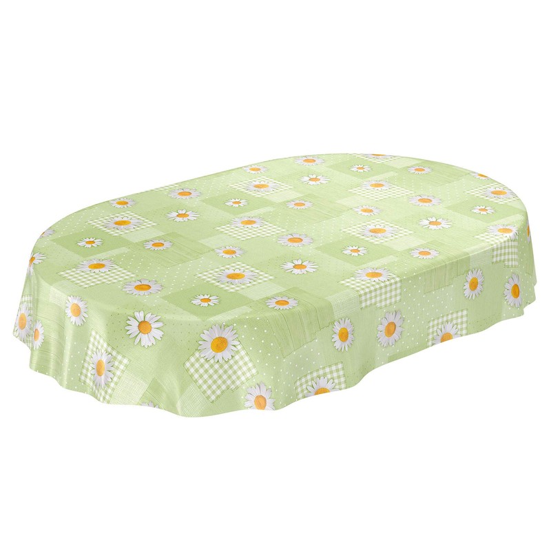 Anro Oilcloth, Tablecloth, Chamomile Patchwork