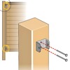Fence Panel Clips Trellis U Clip Bracket for Timber Posts,