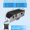 HFKJway Rv Cover for Roof - 210D Oxford Cloth, Wind,