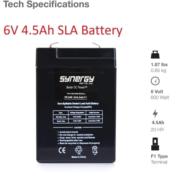 Werker 6V4.5ah (4) Pack Genuine Replacement Battery Beiter D Power