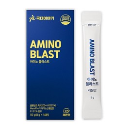 Kukdae Story Amino Blast BCAA Exercise Recovery Amino Acid Powder 8g 14 pieces, 1 set, 112g / 국대이야기 아미노블라스트 BCAA 운동 회복 아미노산 분말 8g 14개, 1세트, 112g
