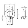 2 Ring Nuts Ring Nuts M16 Eye Nut Transport Eye