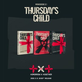 TXT - [MINISODE 2 : Thursday's Child] (MESS Ver.) Photo Book + CD + Lyric Card Set + Photo Card + Stickers + Post Card + Lenticular Card + LOGO Paper Toy + Poster