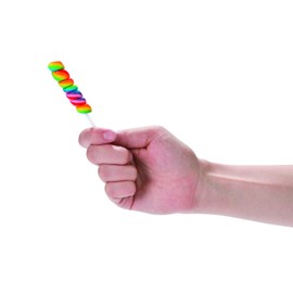 Mini Twisty Lollipops, Suckers, Carnival Candy, Candy Buffet, 48 Pieces, Individually Wrapped (Rainbow)