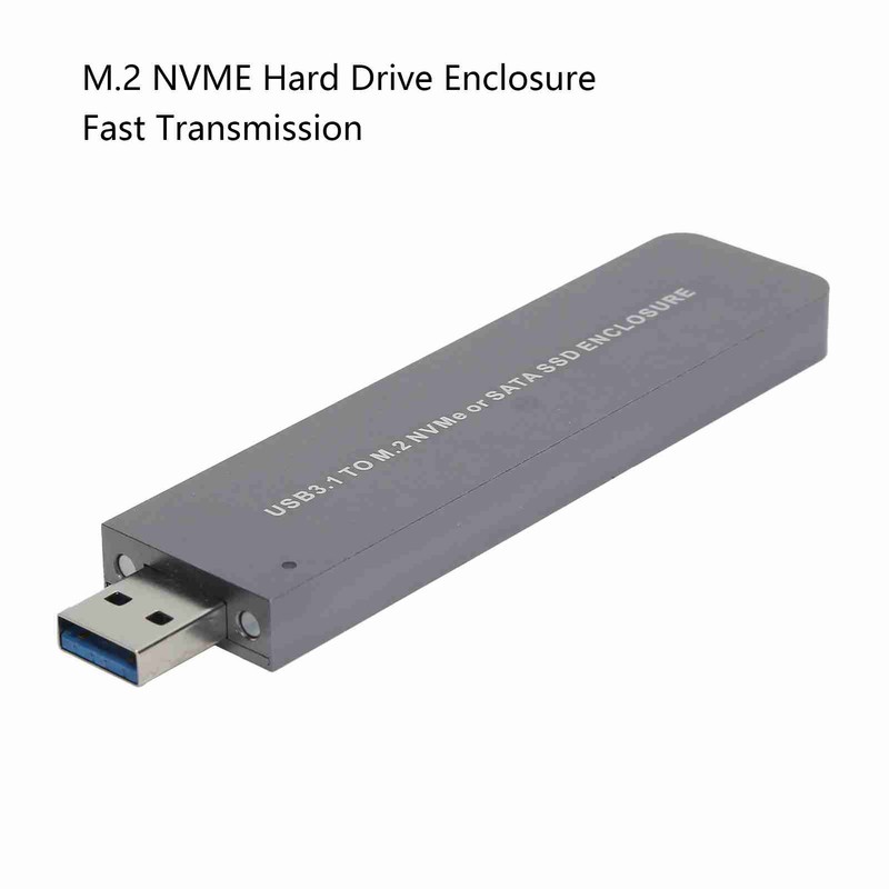 M.2 NVME Hard Drive Enclosure External USB 3.1 to NGFF