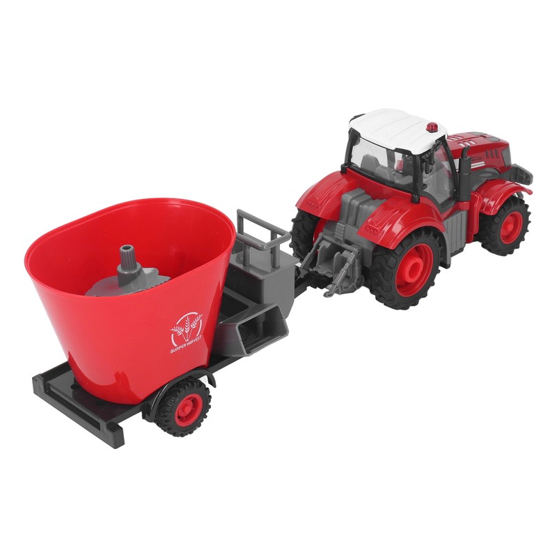 RC Farm Tractor with Trailer Remote Control Tractor Toy RC
