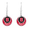 55427 NC State Wolfpack Double Disk Earrings by From the