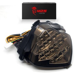 MZS Motorcycle Tail Light LED Integrated Turn Signal Blinker Smoke Compatible with YZF R1 YZF-R1 RN12 2004 2005 2006