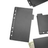 Black A6 Cash Envelopes, 12pcs Zippless Budget Binder Pocket with
