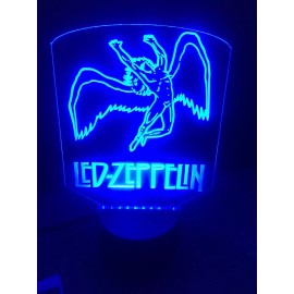 Led Zeppelin Led Neon Light Sign Garage  Game Room Color Changing W/remote