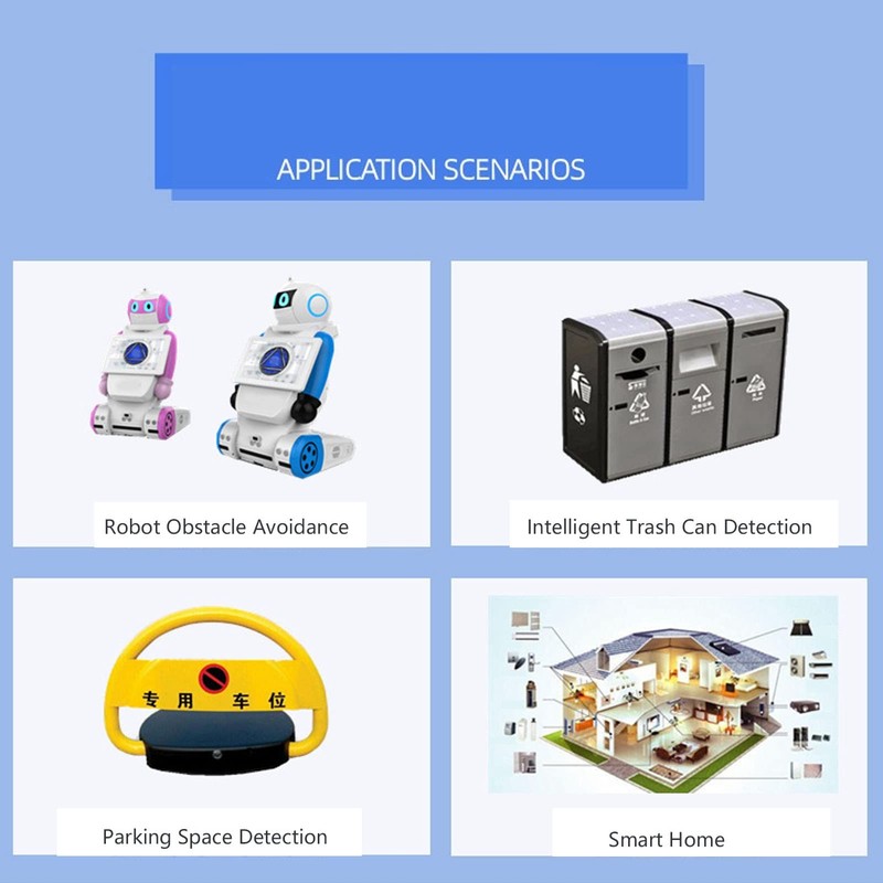 Ultrasonic Distance Sensor DC 3.3V to 5V Waterproof Ultrasonic Sensor