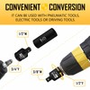 Mr.wintek 5 Piece Impact Socket Adapter Set and Reducer Set,