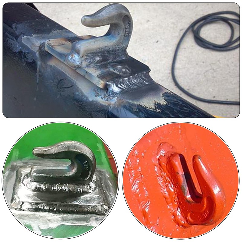 Yision 3/8 inch Weld On Grab Hooks,6PCS Heavy Duty Clevis