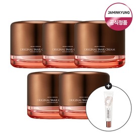 Jamin-kyung Jamin Kyung Crema Caracol Original Snail Cream 50ml x 5 + Free Full-size Eye Cream / 자민경 크레마카라콜 오리지날 달팽이크림 50ml 5개 + 아이크림 본품 증 정