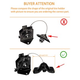 Spare Tire Hoist Spare Tire Winch Carrier | for 2003-2010 Chevy Silverado & GMC Sierra 2500HD, 3500, 3500 Classic,3500HD | Replaces# 924-502, 19259450, 25792480, 25912261, 25974844